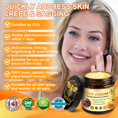 🌻VLSVLS® Bee Venom Comprehensive Cream  🇨🇦🇨🇦LAST DAY 80% OFF (Sagging Skin, Fine Lines, Loss of Firmness, Flat Bust, Drooping Hips, and More)